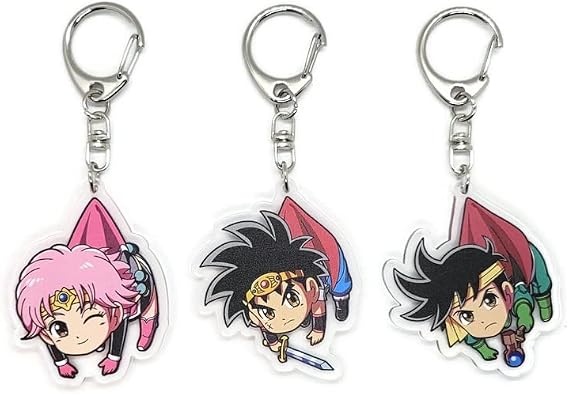 EBTY DREAMS Inc. - Set of 3 Dragon Quest Acrylic Keychain Dai, Maam, Popp