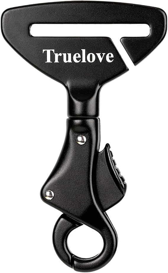 Truelove Lightweight Dog Car Seatbelt Safety Buckle Lock, Dog Seat Belt for Car, Fit Dog Car Harness/Collar for Small, Medium, Large Dogs