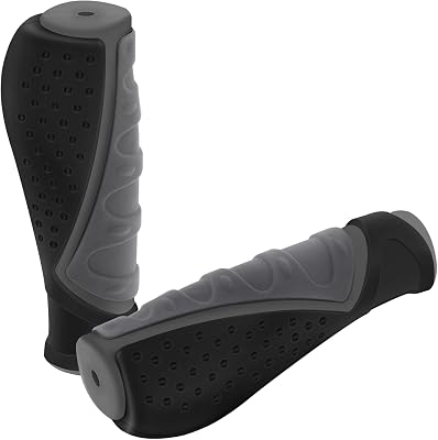 TRELC Antislip Bicycle Handlebars Grips Protector for BicycleMountain BikeRoad BikeFolding Bike BlackGrey