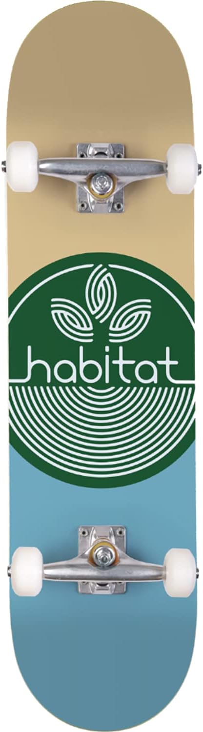 Habitat Leaf Dot Complete Skateboard -7.75 Green