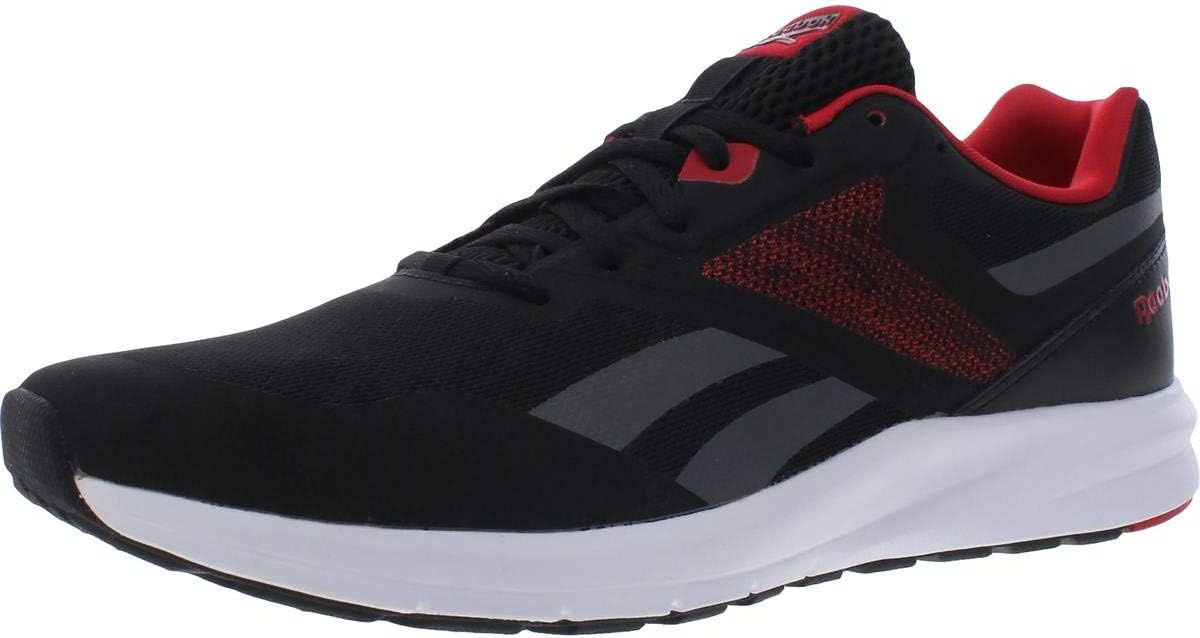Reebok Mens Runner 4 Memory Tech Performance Running Shoes Black 8 Medium D