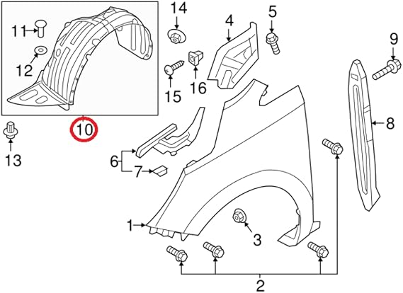 KIA Guard Assy-Front WHE