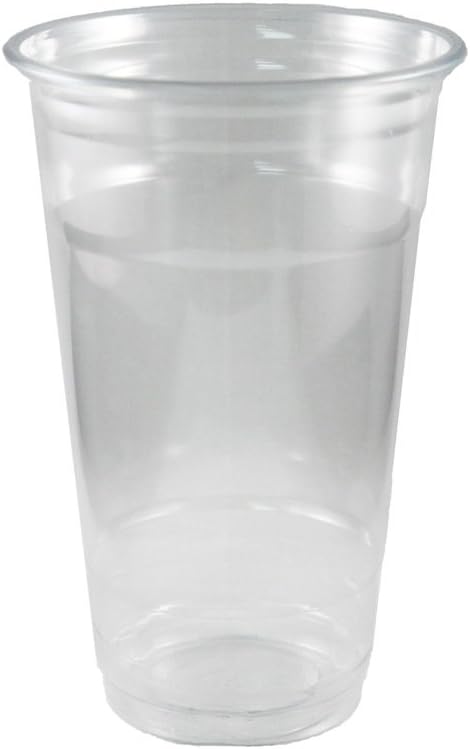 Clear PET Plastic Cups (20oz, 1000ct)
