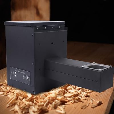 Pellet Hopper Assembly Kit, BBQ Smoker Hopper Assembly Kit Intelligent Digital Temperature Controller Electric Wood Pellet Smoker Grill Part for Grill Smoke Bake Roast Braise