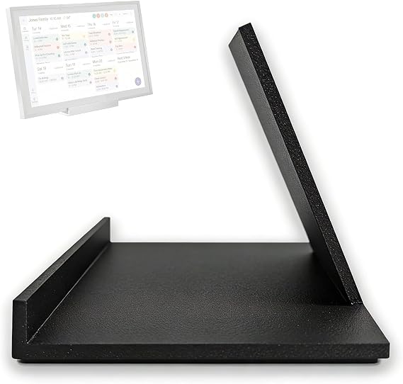 For Skylight Calendar Stand, Stable Desktop Mount Holder Compatible with Skylight Calendar Max 27 Inch, Sturdy Desktop Base for Digital Calendar, Tool-Free Wall Mount Alternative (Black)