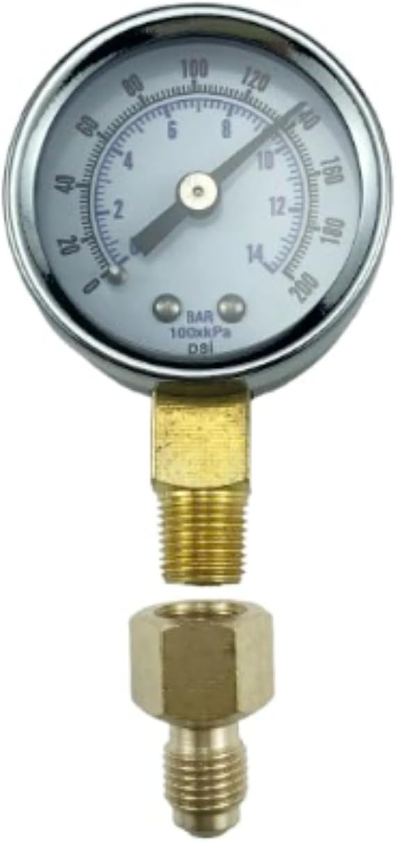Replacement Oil Burner Pump Test Kit Heater Pumps Test Gauge, 0-200 PSI