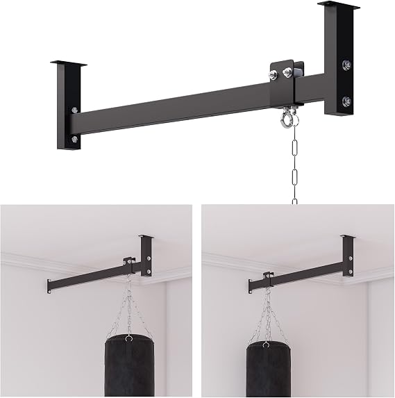 42" Heavy Bag Hanger Roller, Adjustable Wall & Ceiling Mount Rail