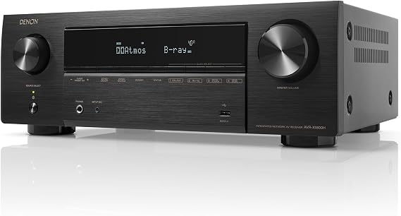 Denon AVR-X1800H AV Surround Receiver 7.2ch 8K Ultra HD, HDR10+, eARC Compatible/Black AVR-X1800HK