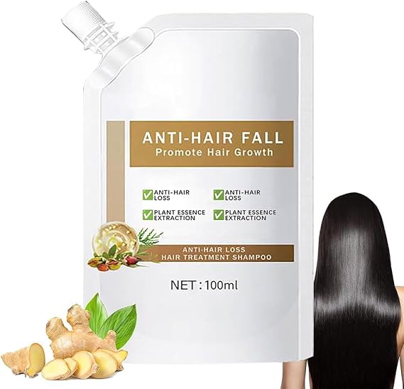 Anti-Hair Fall Hair Loss Shampoo - Promote Hair Growth, Enriched with Multiple Plant Extracts, Suitable for All Hair Types(100ML)