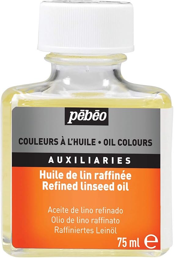 Pebeo Refined Linseed Oil Thinner for Paints, 75ml Bottle