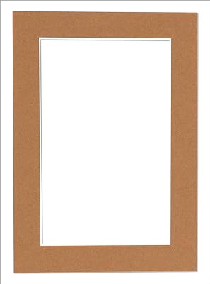 13x19 Mat for 16x20 Frame - Precut Mat Board Acid-Free Brown 13x19 Photo Matte Made to Fit a 16x20 Picture Frame, Premium Matboard for Family Photos, Show Kits, Art, Picture Framing, Pack of 1 Mat