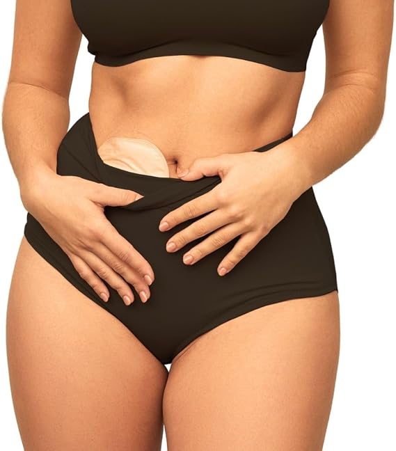 SIIL Ostomy Underwear for Women Basic | Black for Ostomy Bag Covers, Stoma Slips for ostomy bags | Made in Europe