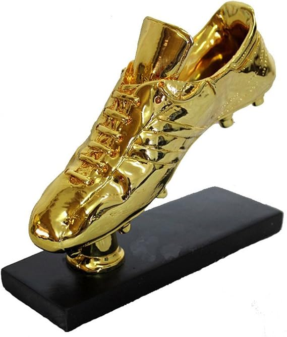 18k Golden Boot Award Shoes Replica The Best Player Trophy Cup Fans Souvenir Collectibles 28cm Height