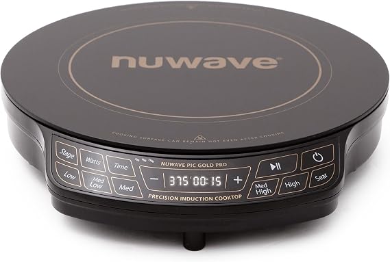 Nuwave Gold Pro Precision Induction Cooktop, Large 8 Heating Coil