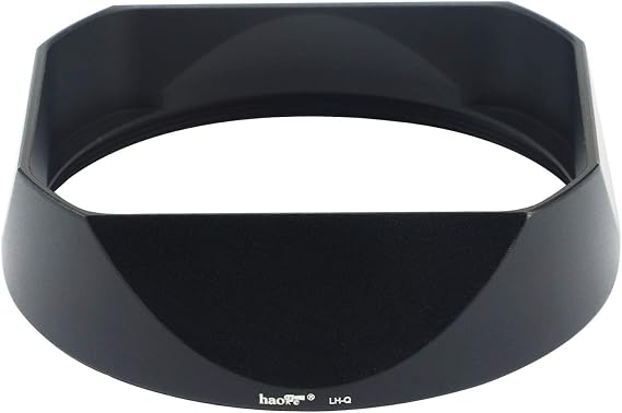 Haoge LH-LQ Metal Square Lens Hood for Leica Q2 Q Q-P QP q Camera Accessories Black