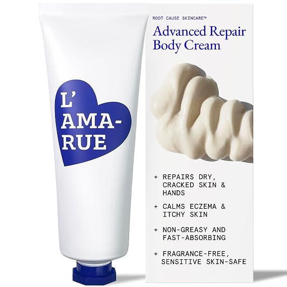 L'AMARUE Advanced Body Repair Cream - 6.2 fl oz: Non-Greasy Hydration, Firming & Anti-aging Moisturizer | Root Cause SkincareTM for Full Body Skin Wellness, Targets Dryness & Crepey Skin