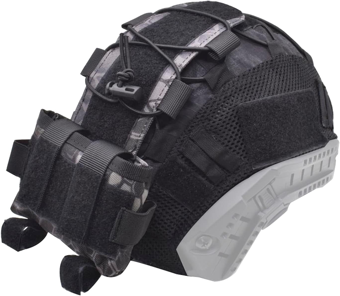 Tactical Fast Helmet Cover and Battery Pouch Counterweight Pouch Fit Size ML Fast PJ BJ MH Helmet
