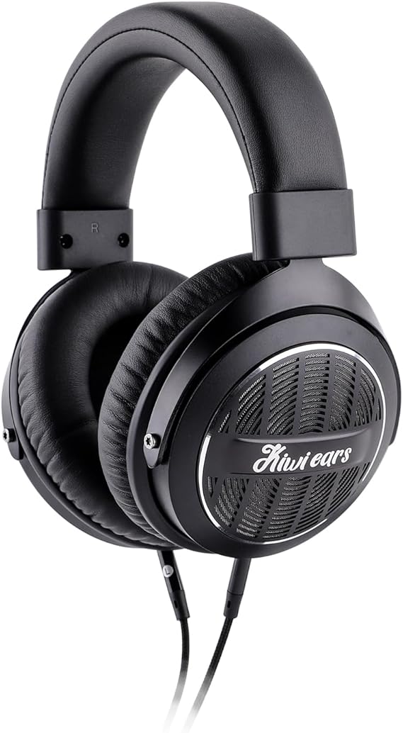 Linsoul Kiwi Ears Ellipse Studio-Grade Open Back Over-Ear Headphones | Speaker-like Natural Tuning, PU+PEK Composite Diaphragm, with Detachable Cable, 3.5mm & 6.35mm Dual Plugs for Studio Use
