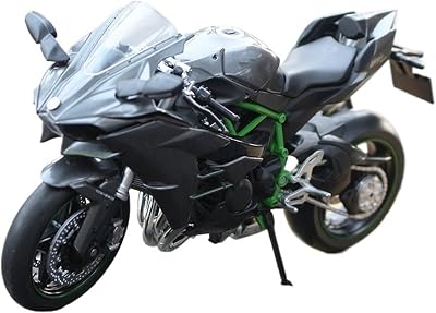 for Kawasaki Ninja 250 ZX-6R H2R ZX-10R 112 Motorcycle Model Simulation Alloy Motorcycle Ornament Motorcycle Replica Gift Collection Motorcycle ModelH2R Gray