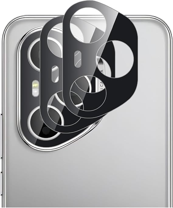 Camera Lens Protector Compatible with Honor 400/400 lite / 400 PRO, [3 Pack] 3D Camera Tempered Glass Protector [Full Protection] [Highly Transparent] BLACK (Honor 400 lite)