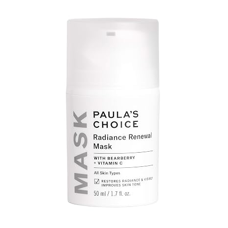 Paula's Choice Radiance Renewal Night Mask with Arbutin and Niacinamide, Overnight Face Mask | Overnight Hydration & Radiance Renewal with Arbutin & Niacinamide, Overnight Face Mask