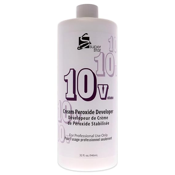 SUPER STAR 10v Cream Peroxide Developer, 32 Fluid Ounce