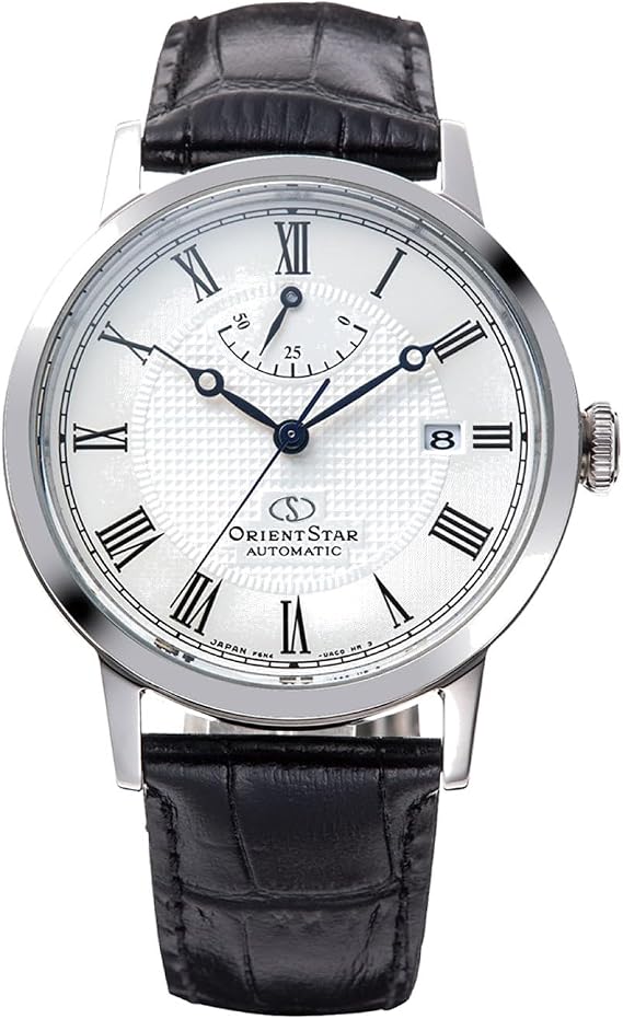 Orient Star RK-AU0002S Automatic Watch, Elegant Classic Mechanical, Made in Japan, Men's White, Silver