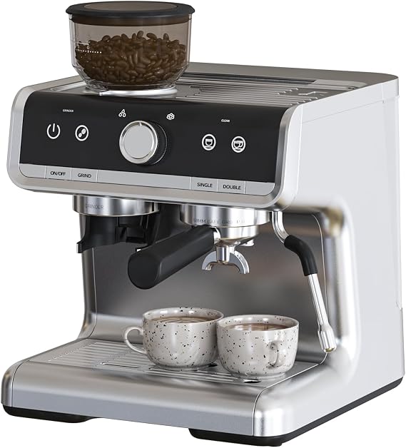 Semi, Automatic Espresso Machine, 1450W/20 Bar Professional