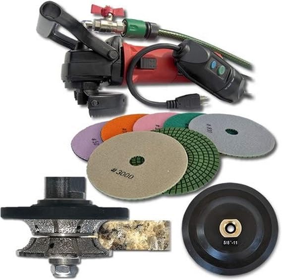 SECCO V20WVPOLSET 3/4-Inch Shaping Wet Polisher Kit