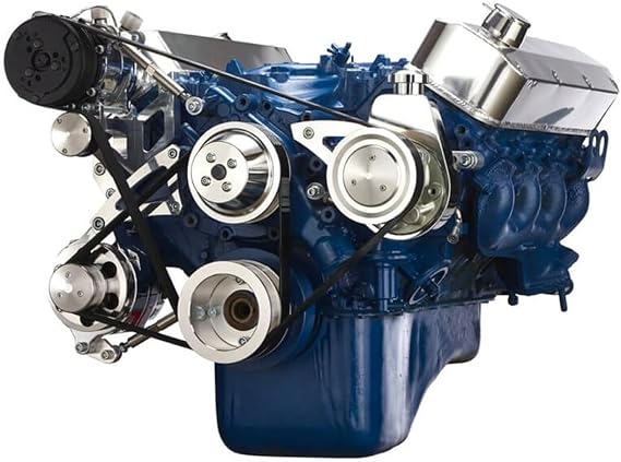 Ford 460 Serpentine Pulley System - Alternator, Power Steering & A/C Applications