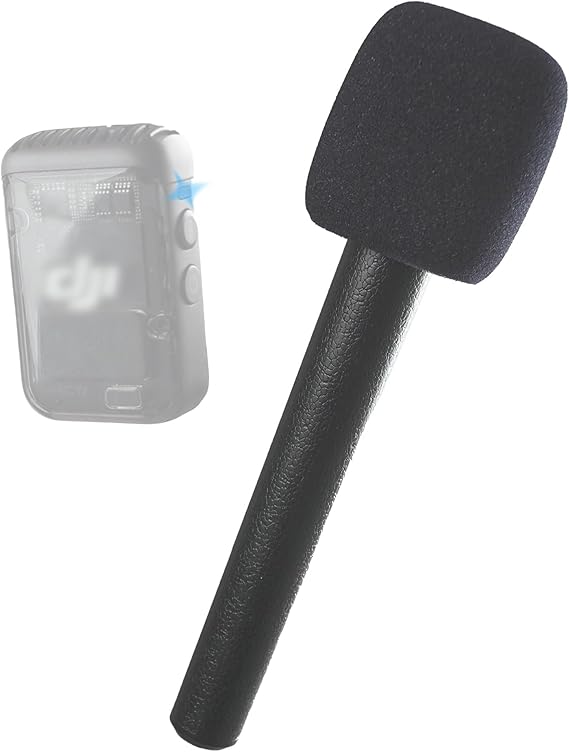 1pc - Macrokraft Classic Interview Adapter for DJI Mic & DJI Mic 2 Wireless Microphone | Handheld Mount | Videography Audio
