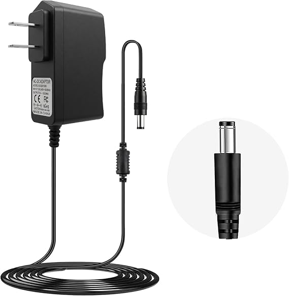 Rockhouse 9V DC 500mA Guitar Pedal Power Supply Center Negative Adapter