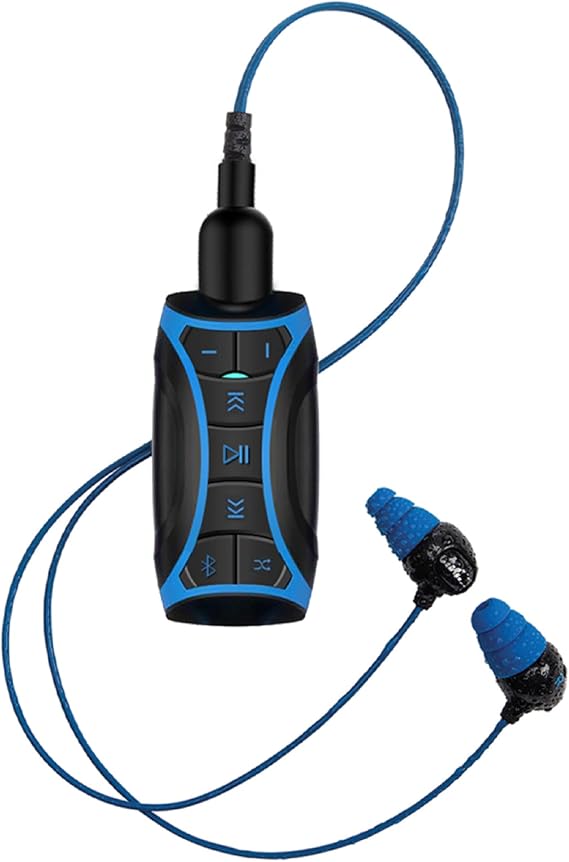 H2O Audio STREAM 2 | 100% Waterproof MP3 Player with Bluetooth | 8GB | Water & Weather Resistant, Sweatproof, Dustproof Headphones Best for Lap Swimming & Any Watersports