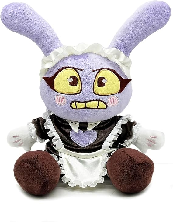 Maid Jax Plush Cute Stuffed Figure Plushie Toy Suit Pomni Plush Doll for Fans (Maid Jax)