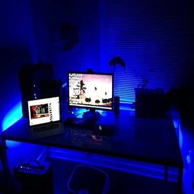 CH Multi Color Lighting KIT for Gaming DeskGamer DeskComputer DeskLED Lighting kit - 8ft - Remote Control - Color Select - Will Work with Any Desk DIY