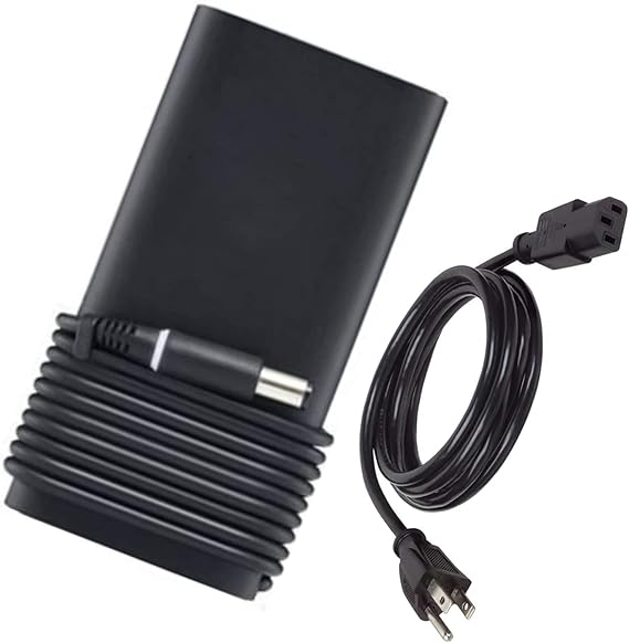 Slim GaN 330W Charger for Dell Alienware M16 M18 R1, X16 X17 R1 R2 Gaming Laptop 19.5V 16.9A W6RK4 492-BDMB with AC Power Supply Adapater Cord