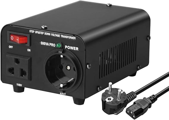Voltage Transformer Power Converter, Power Transformer from 110-120V to 220-240 V, Voltage Converter from 220-240V to 110-120V,B
