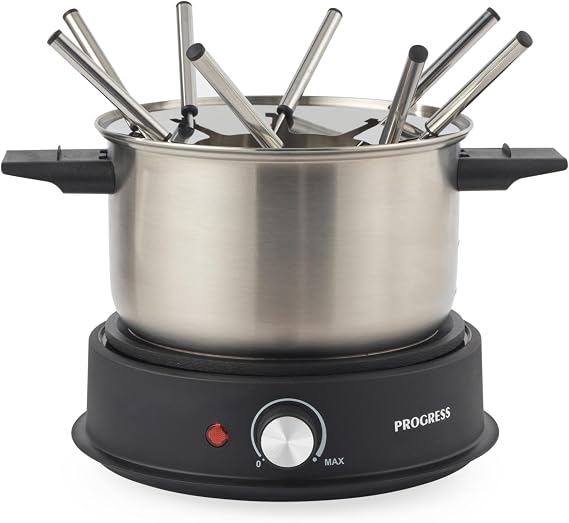 Progress Electric Fondue Maker, 1.5L, 8 Forks, 1500W