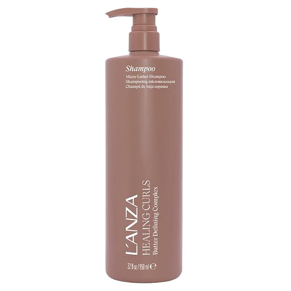 L'ANZA Healing Curls Curly Hair Shampoo for Women, 33.8 Fl Oz