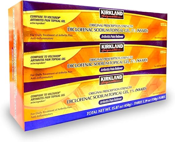 Kirkland Signature Diclofenac Sodium Topical Gel 1%, 15.87 Ounces