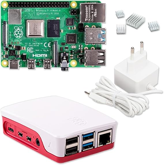Raspberry Pi 4 Model B 4GB Desktop Starter Kit (32 GB) White