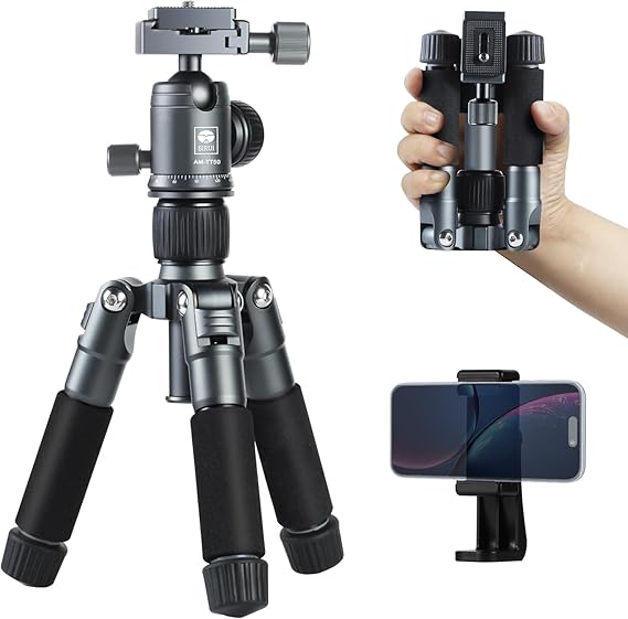 SIRUI AM-TT50 Aluminum Mini Tabletop Tripod, 360 Ball Head, 20"
