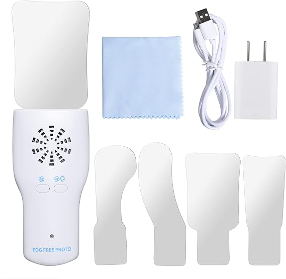 US Stock Occlusal Mirror Orthodontic LED Fog-Free Photo Mirror Stainless Steel Observation Mirror