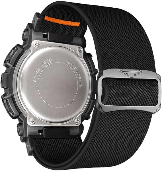 YOOSIDE Soft Stretchy Loop Durable Watch Strap for Casio gshock DW-5600/8900, Elastic Nylon Adjustable Braided Wristband for GA-100/GW-B5600/GB-5600 /GW-6900