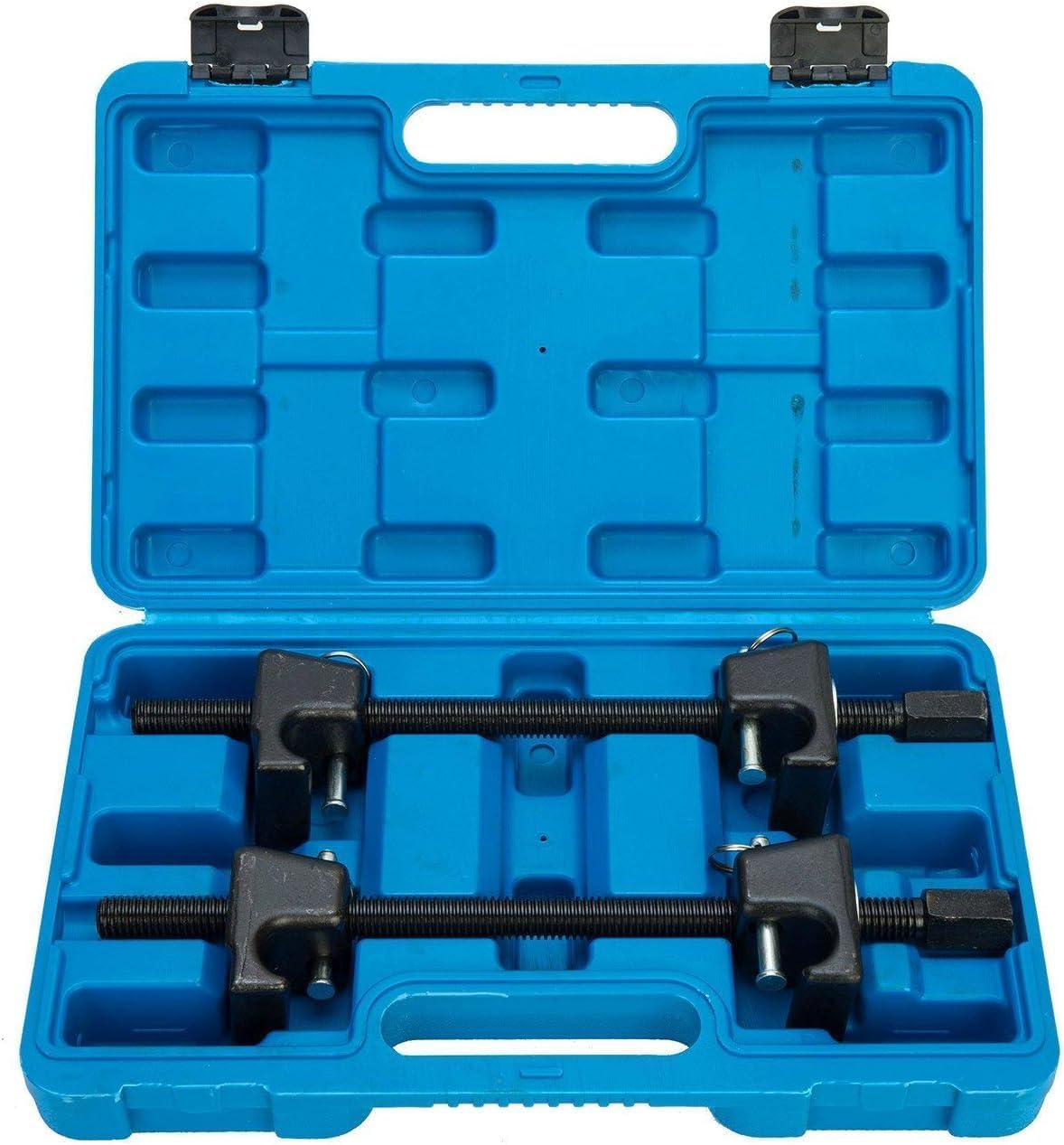 FreeTec 2pc Coil Spring Compressor For MacPherson Struts Shock Absorber Car Garage Tool Blue
