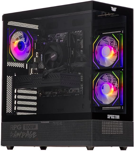 Veno Scorp Gaming PC AMD Ryzen 5 5600G RX VEGA 7 Graphics - 16GB 3200MHz RAM - 1TB NVMe SSD - 550W 80+ PSU - Windows 11 - WiFi - NEONZILLA