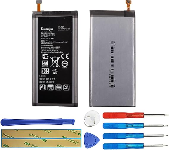 Duotipa BL-T37 Battery Compatible with LG V40 Q8 2018 Stylo4 Q710 with Repair Tool Kit