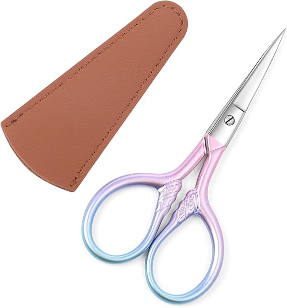 Stainless Steel Multipurpose Scissors, Fine Straight Head, Pink