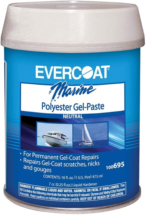 Evercoat 100695 Polyester Gel Paste - Neutral, Pint, White White