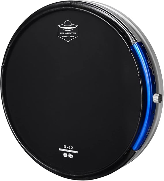 HUN U12 Tunable Marching Snare Pad,Double-Sided,Adjustable Snare Sound | 12 inch,Adjustable Snare Sound with Real feel like Snare Drum Head,with Carrying Bag